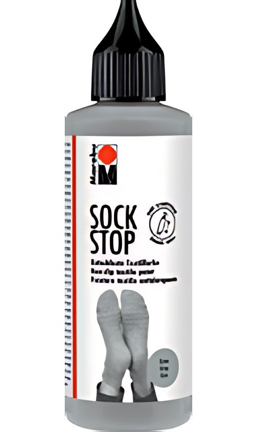 Marabu Peinture pour textile Sock Stop, 90 ml, gris