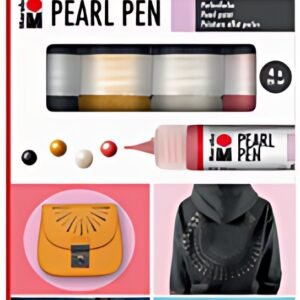 Marabu Peinture effet perles Pearl Pen, set de 4, assorti