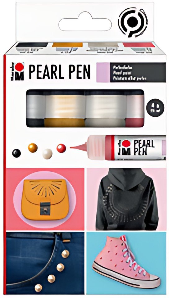Marabu Peinture effet perles Pearl Pen, set de 4, assorti