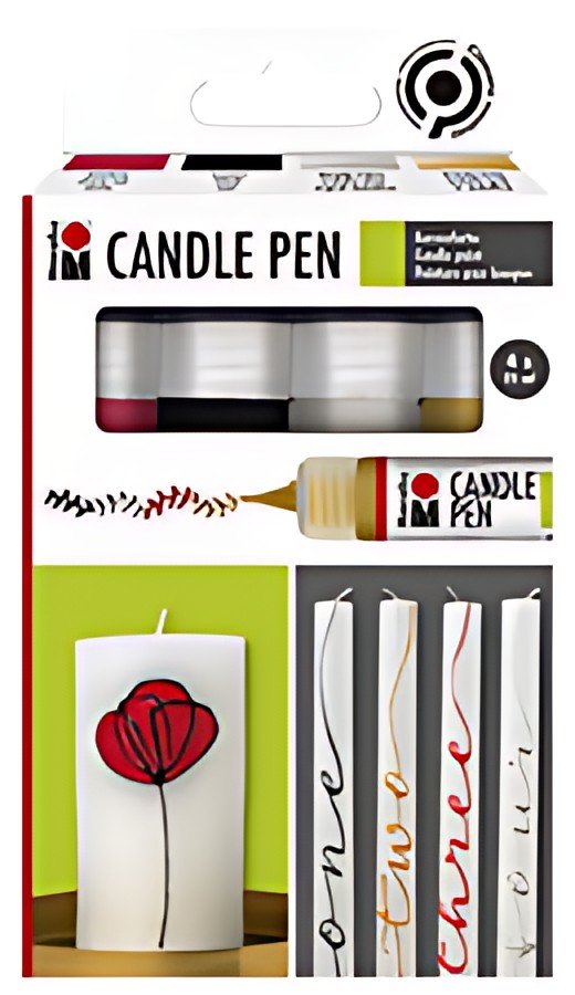 Marabu Marqueur Peinture pour bougie "Candle Pen", par 4