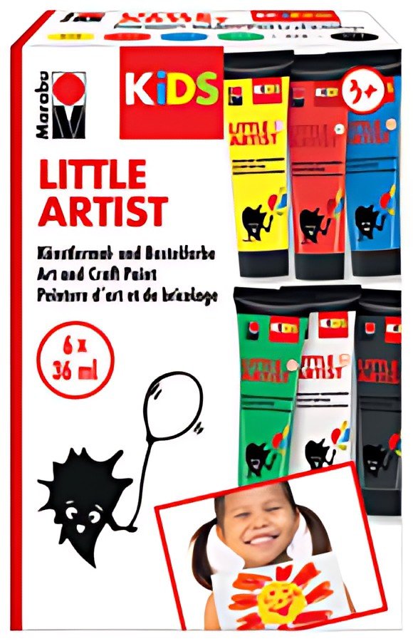 Marabu KiDS Gouache pour enfant Little Artist, 36 ml, set
