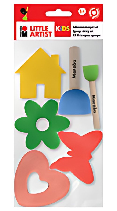 Marabu KiDS Set de tampons-éponges Little Artist, set de 6