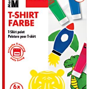 Marabu KiDS Peinture pour T-Shirt, 36 ml, tube, set de 6