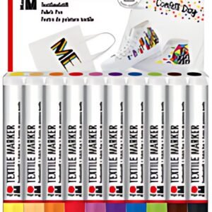 Marabu Marqueur pour tissu "Textile Marker", set de 10