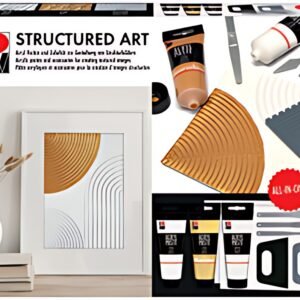 Marabu Kit de pâte acrylique STRUCTURED ART