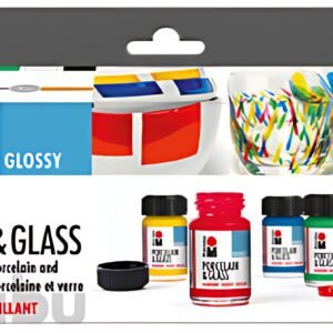 Marabu Peinture "Porcelain & Glass Glossy", kit de démarrage