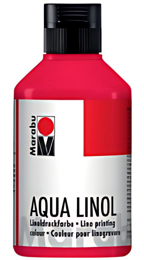 Marabu Couleur pour linogravure Aqua, 250 ml, rouge carmin