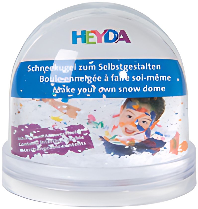 HEYDA Boule à neige personnalisable, (L)90 x (H)85 mm