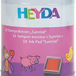 HEYDA Set de tampons encreurs "Sunrise", boîte transparente