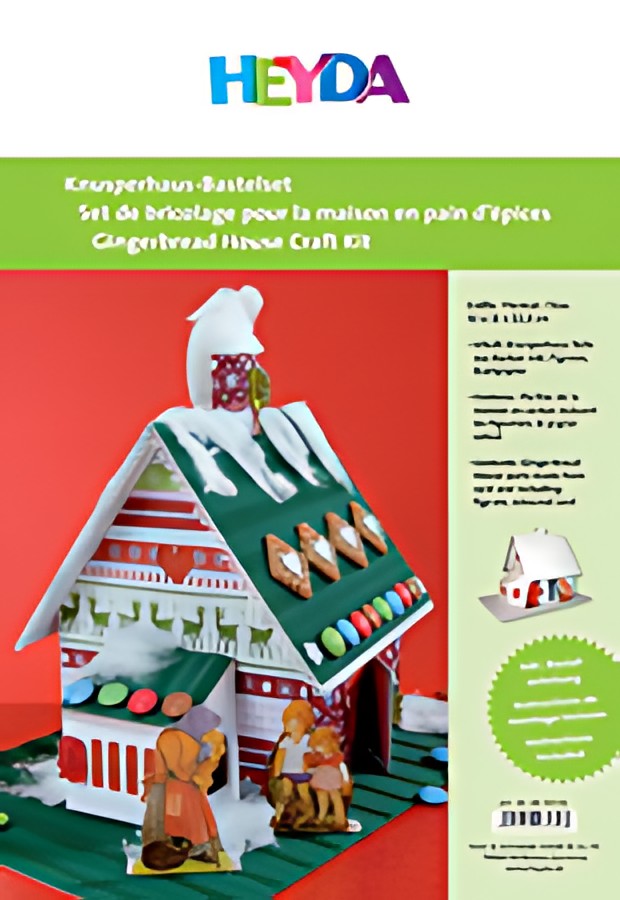 HEYDA Set de bricolage pour maison en pain d'épices