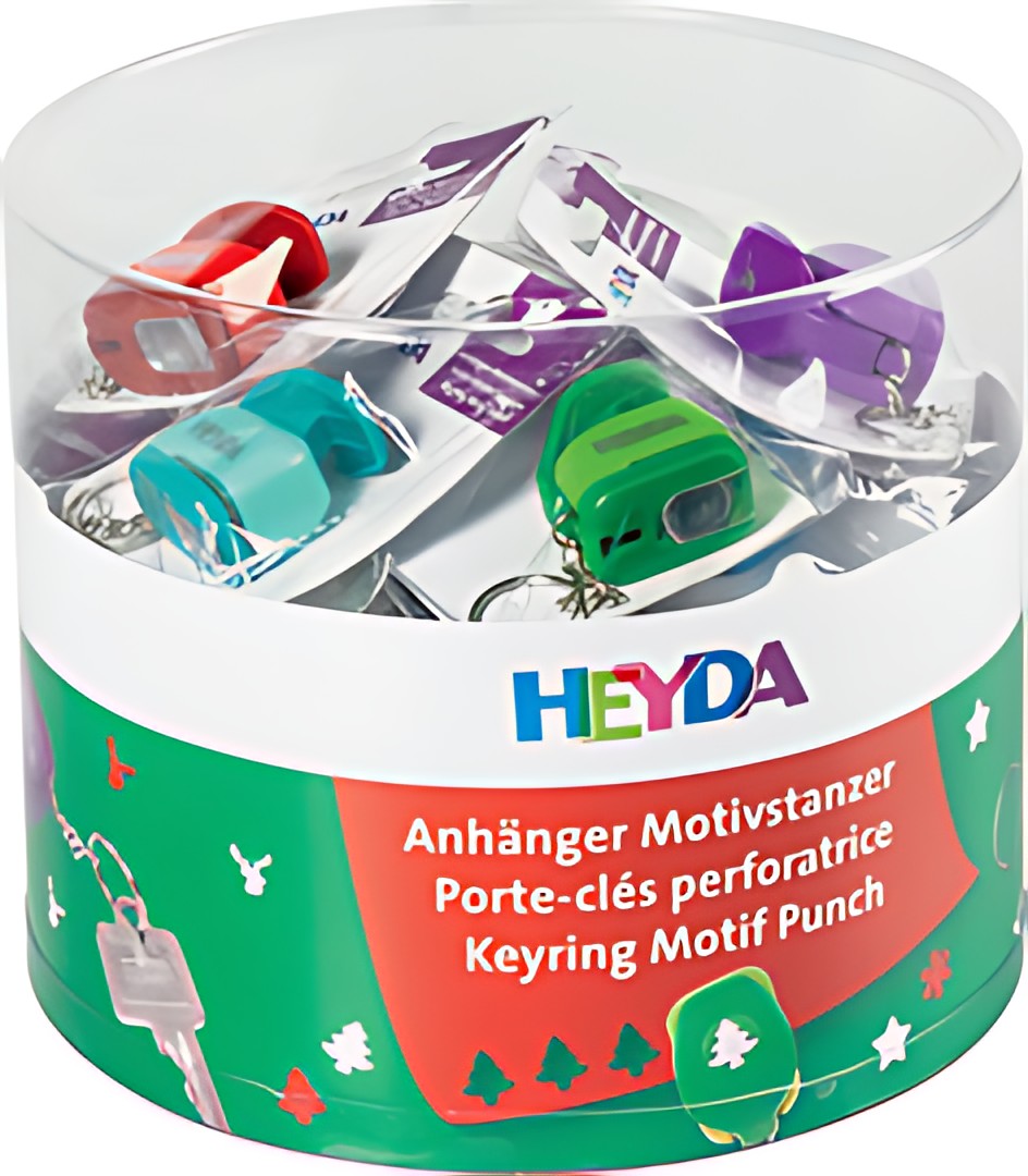 HEYDA Perforateur à motif Mini-Etiquette "Noël", présentoir