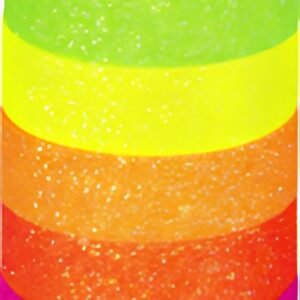 HEYDA Ruban adhésif décoratif "Arc-en-ciel fluo",scintillant