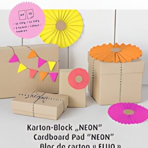 HEYDA Bloc de papier fluo, A4, 10 feuilles, couleurs fluo