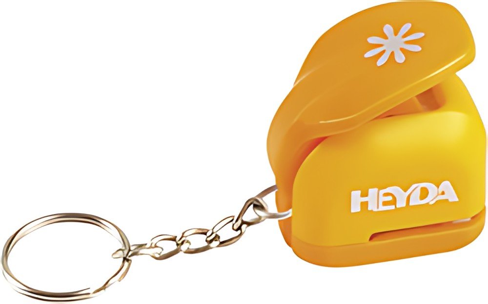 HEYDA Perforateur à motif mini "fleur", avec porte-clé