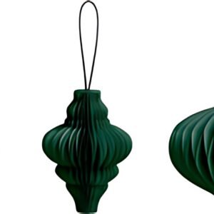 HEYDA Set décoration "Goutte en nid d'abeille", vert