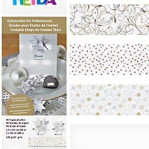 HEYDA Bande de papier à plier pour mini-étoiles, blanc