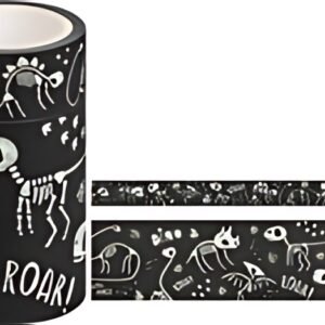 HEYDA Ruban adhésif décoratif Glow in the dark "Dinos"