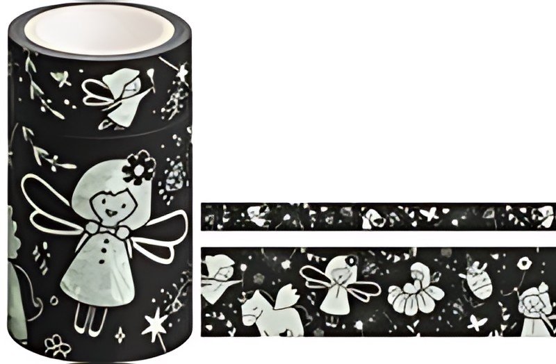 HEYDA Ruban adhésif décoratif Glow in the dark "Fées"