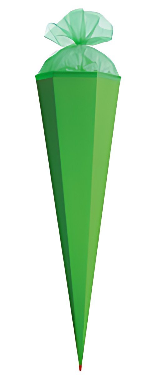 Cône d'école artisanale ROTH avec fermeture, vert, hexagonal, 850 mm