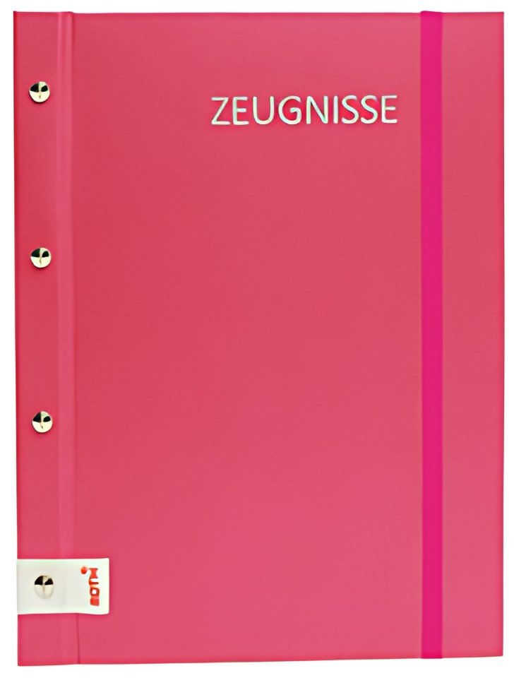 ROTH Zeugnismappe Metallium mit Buchschrauben, pink