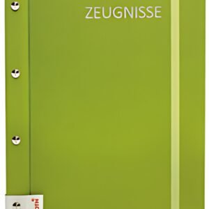 Dossier de certificat ROTH Metallium avec vis à livre, vert