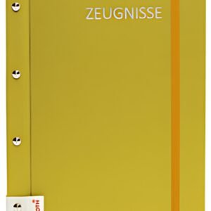 Dossier de certificat ROTH Metallium avec vis à livre, or