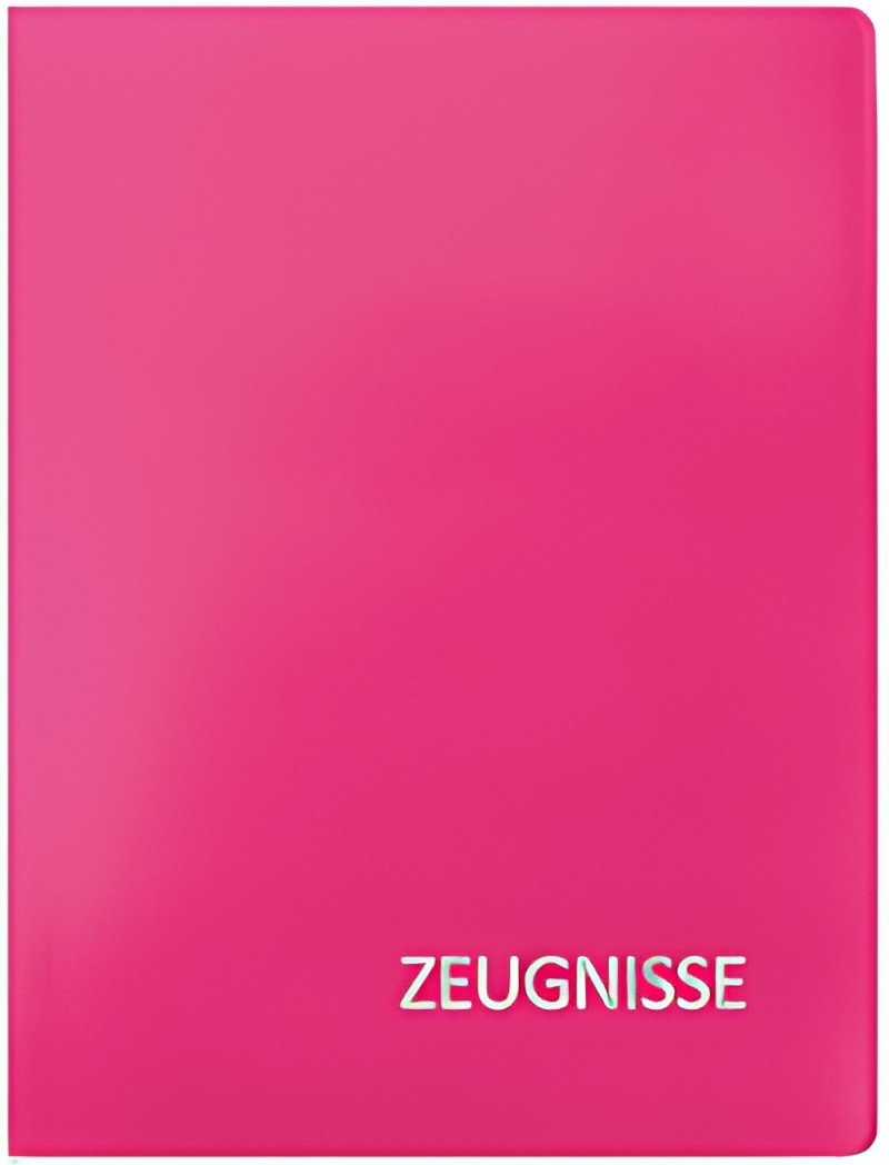 ROTH Zeugnismappe Basic, aus PP, DIN A4, magenta