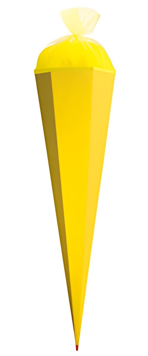 Cône d'école artisanale ROTH avec fermeture, 850 mm, jaune