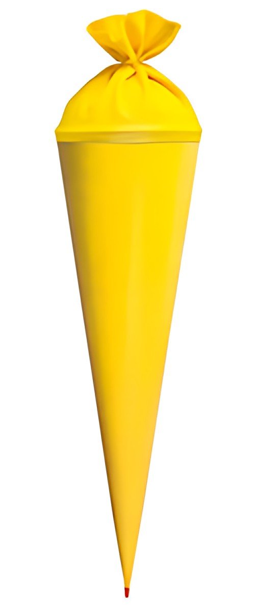 Cône d'école artisanale ROTH avec fermeture, 700 mm, jaune