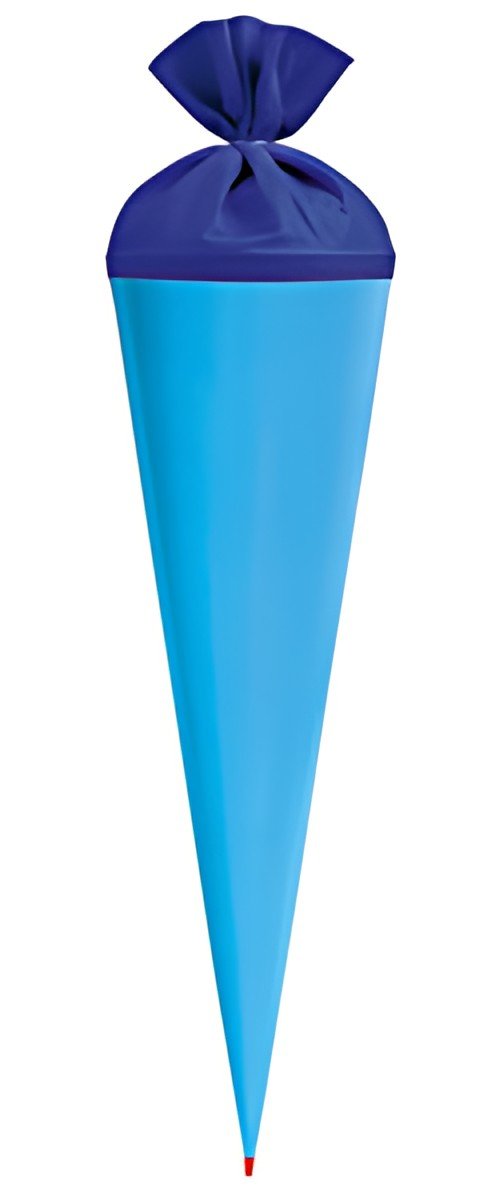 Cône d'école artisanale ROTH avec fermeture, 700 mm, bleu pacifique