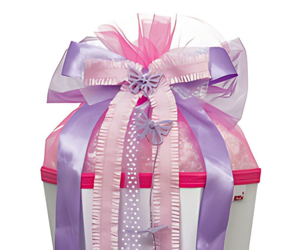 Noeud conique scolaire ROTH "Papillon", violet