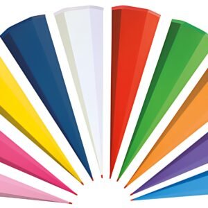 Ebauches de cônes scolaires ROTH - assortiment, 850 mm, couleurs assorties