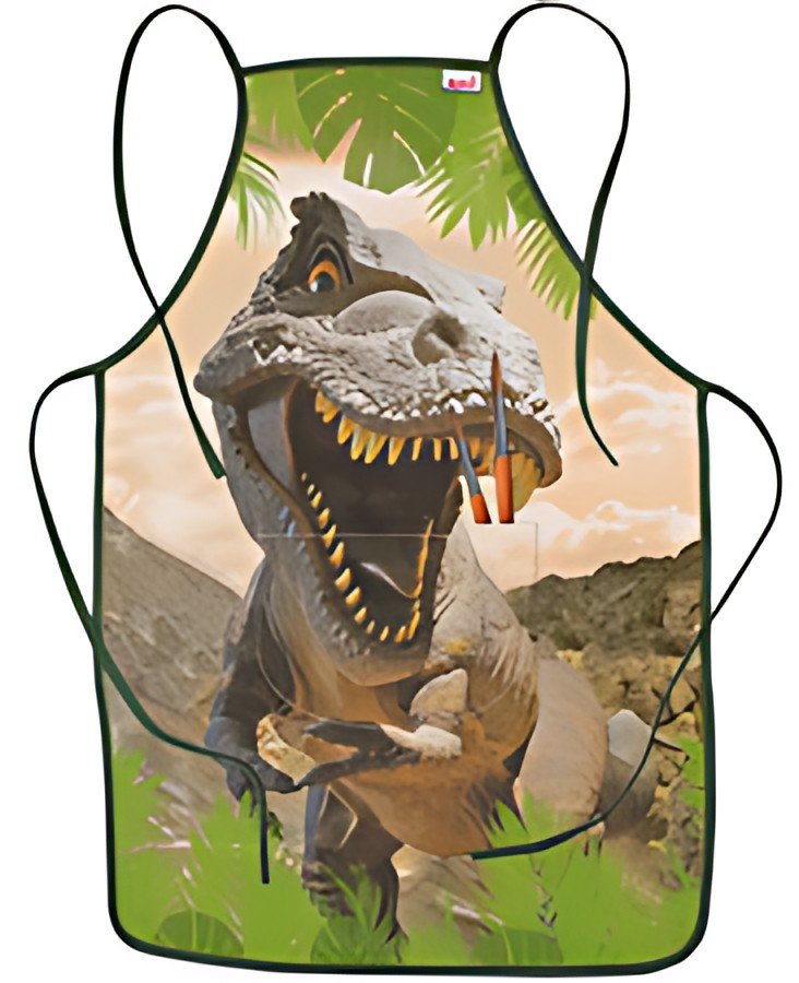 ROTH Tablier de peinture "Tyrannosaure", poche frontale