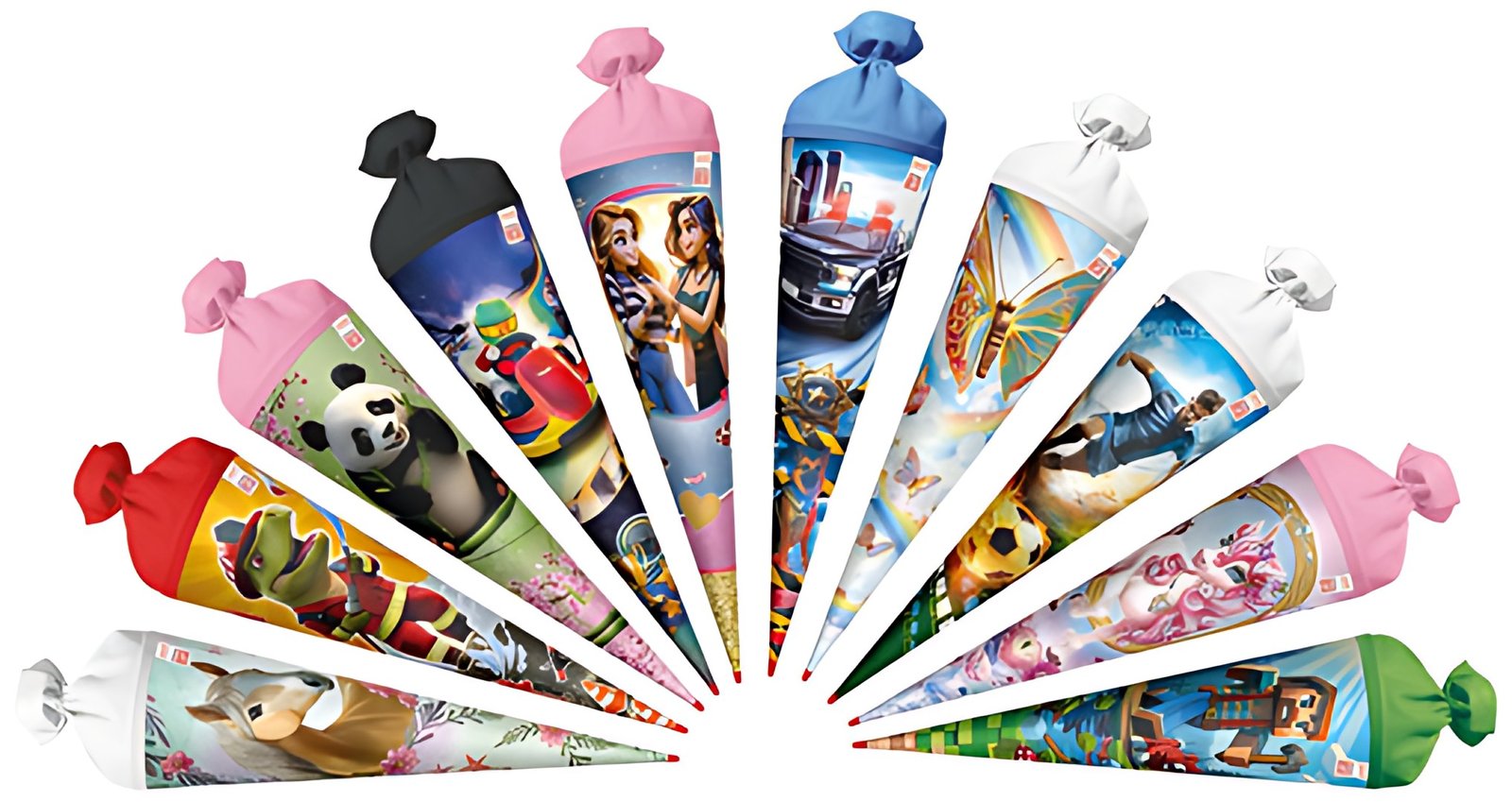 Assortiment de cônes scolaires ROTH, ronds, 700 mm