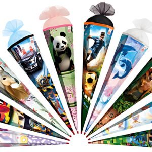 Assortiment de cônes scolaires ROTH, hexagonaux, 850 mm