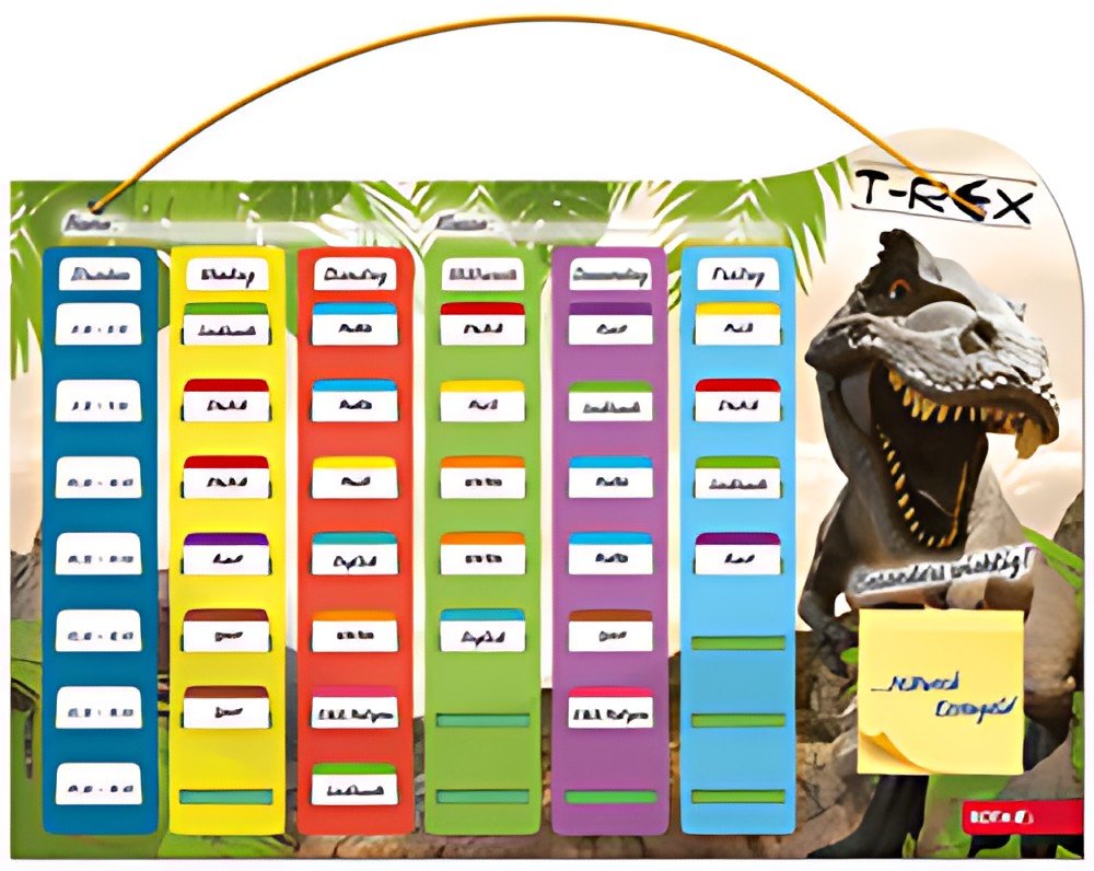 ROTH Klipp & Klar Stundenplan Steck-Fix "Tyrannosaurus"