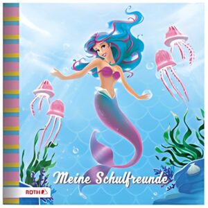 ROTH Freundebuch "Meerjungfrau", 165 x 165 mm, 64 Seiten