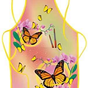 ROTH Tablier de peinture "Papillon", poche frontale