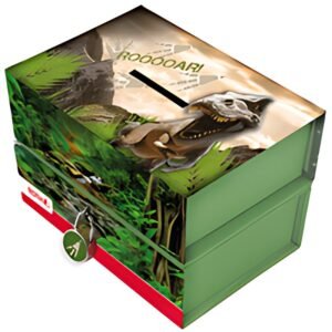 ROTH Tirelire "Tyrannosaure", avec aimant et serrure