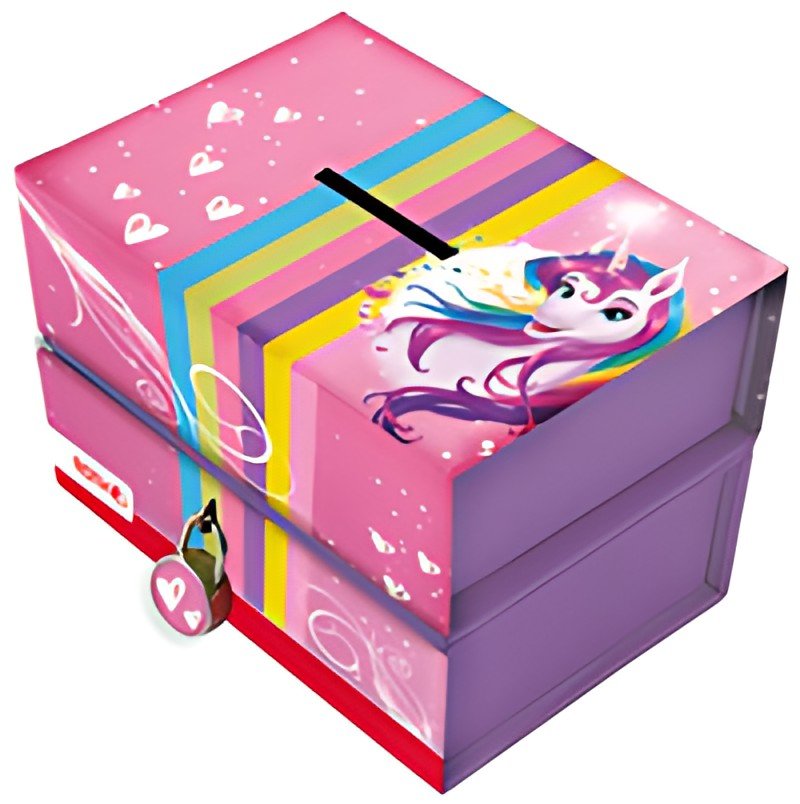 ROTH Tirelire "Licorne", avec aimant et serrure