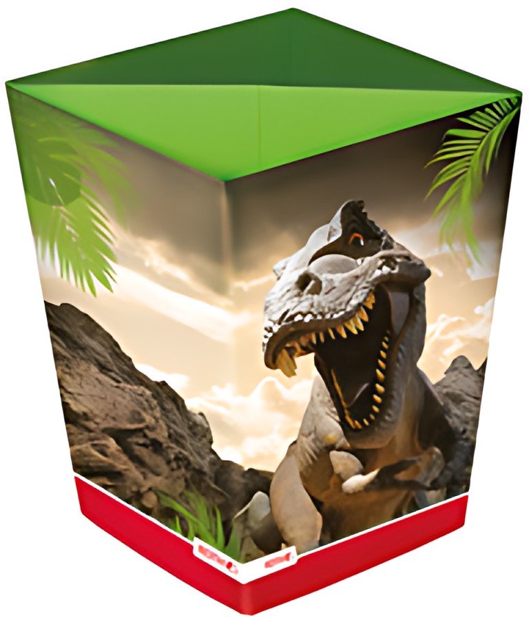 ROTH Corbeille à papier "Tyrannosaure", en carton, 10 litres