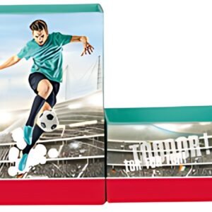 ROTH Set de pots à crayons "Footballeur", en carton, 4 pots