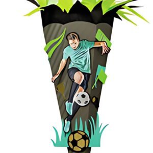 Kit de bricolage pour cônes scolaires ROTH "Football Star", 680 mm