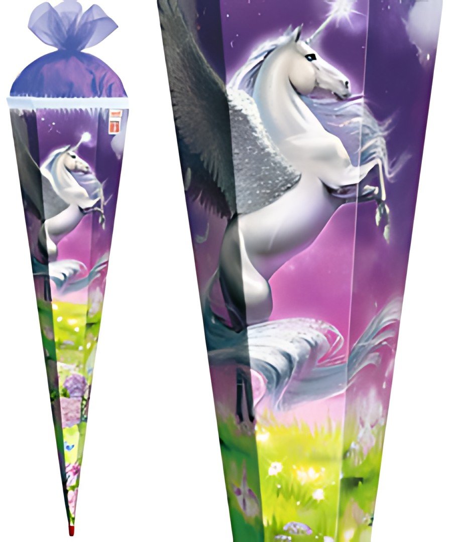 Cône scolaire ROTH "Magic Pegasus", carré, 850 mm, avec effet