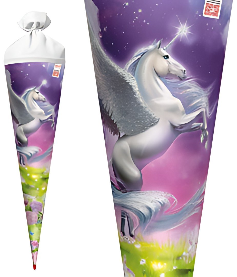 Cône scolaire ROTH "Magic Pegasus", rond, 700 mm, avec effet