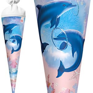Cône scolaire ROTH "Dauphins", rond, 700 mm, avec effet