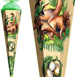 ROTH Schultüte "Veganosaurus", eckig, 850 mm