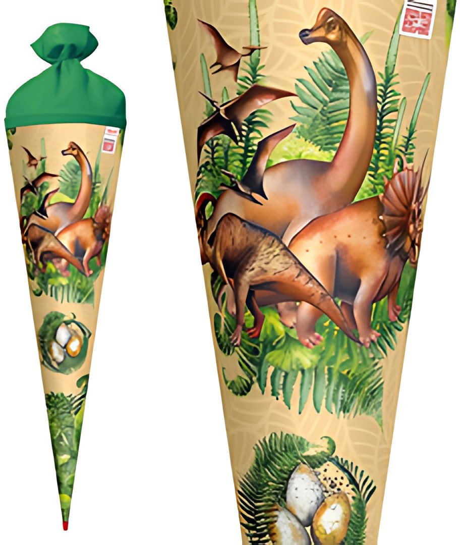 ROTH Schultüte "Veganosaurus", rund, 700 mm