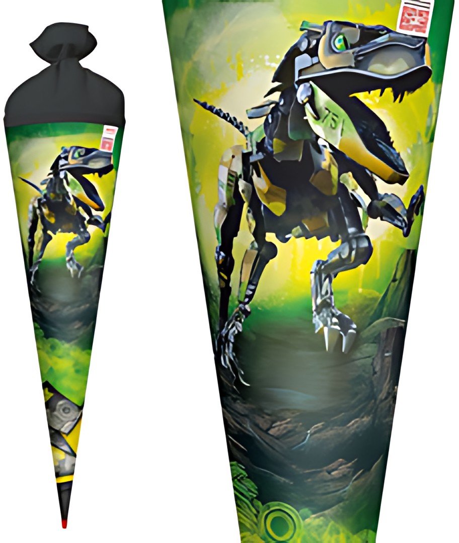 ROTH Schultüte "Robo-Rex", rund, 700 mm