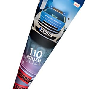 Cône scolaire ROTH "Police 110", rond, 700 mm, avec effet